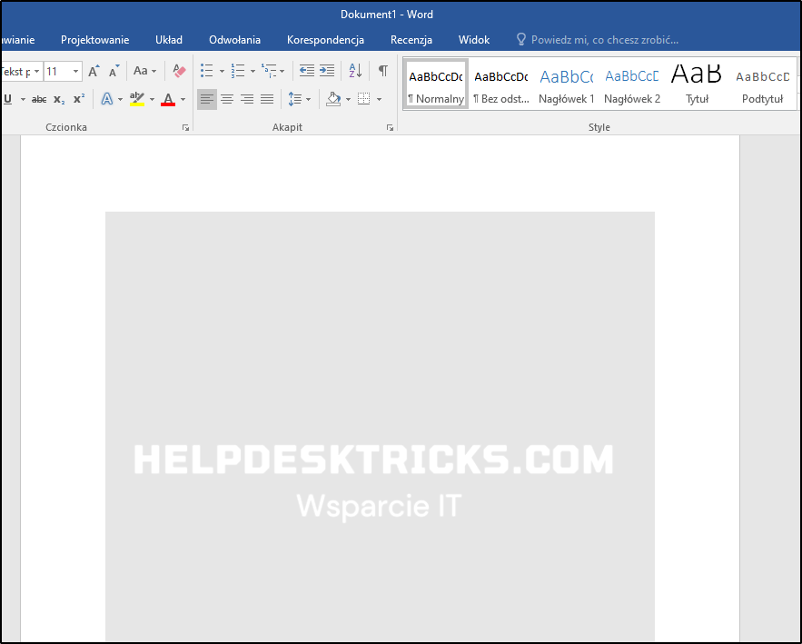 Jak Dodać Własne Tło W Dokumencie Word Helpdesk Tricks 2498